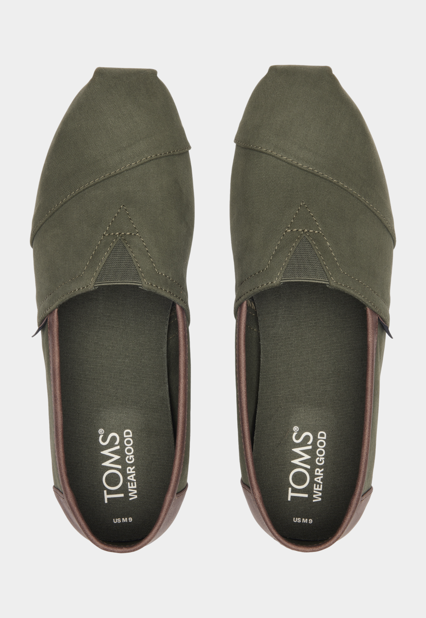 Dark Olive Green אספדריל לגברים Alpargata Synthetic Trim TOMS