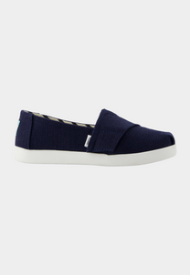 Black אספדריל לילדים Alpargata Heritage Canvas TOMS