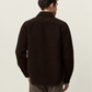 Antique White חולצת אוברשירט לגברים Bouclé Overshirt LES DEUX