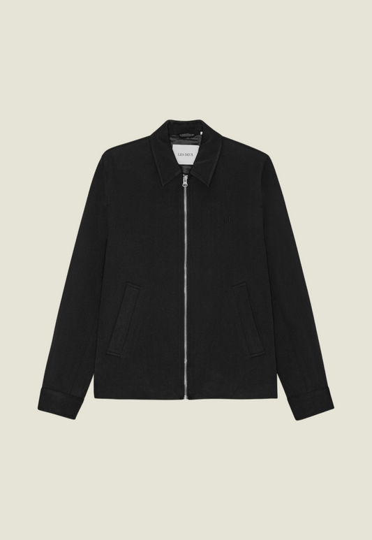 Black ג'קט לגברים Como Coach Jacket LES DEUX
