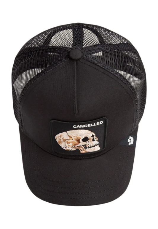 Dark Slate Gray כובע מצחייה Bold Suede Skull GOORIN BROS