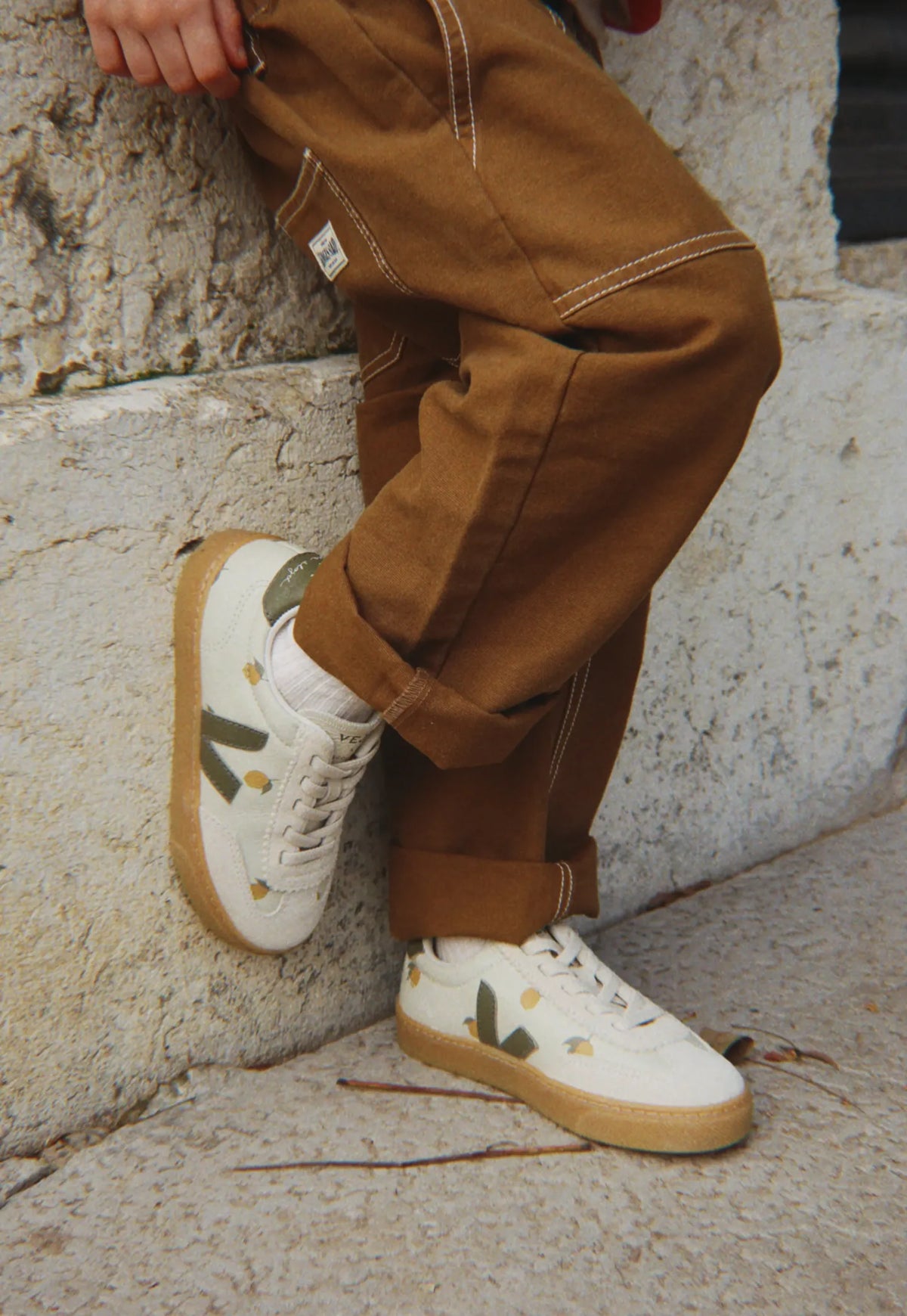 Rosy Brown סניקרס לילדים Small Volley - Veja X Konges Slojd VEJA