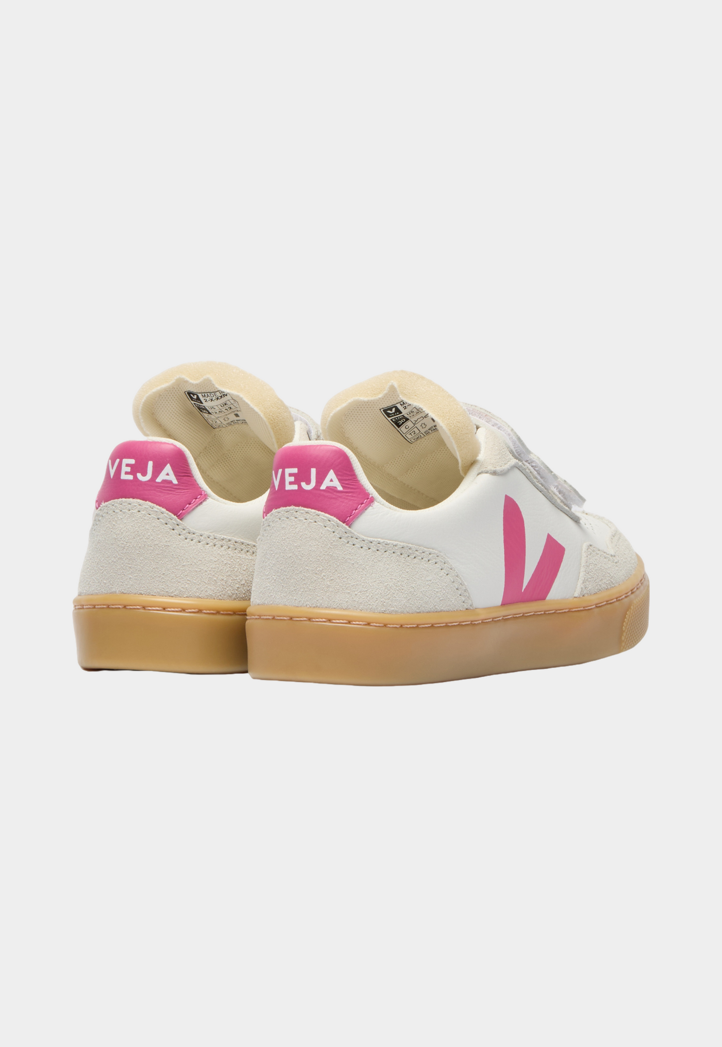Lavender סניקרס עם סגירת סקוצ'ים לילדים Veja Small V-90 VEJA