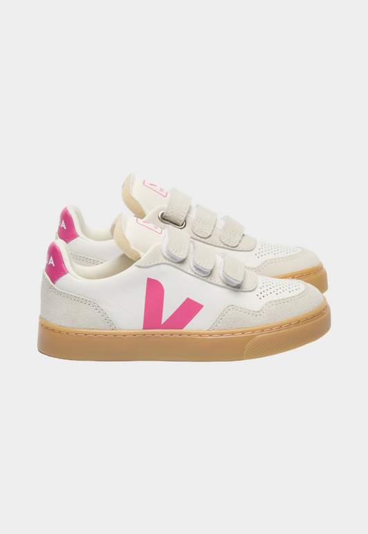 Lavender סניקרס עם סגירת סקוצ'ים לילדים Veja Small V-90 VEJA