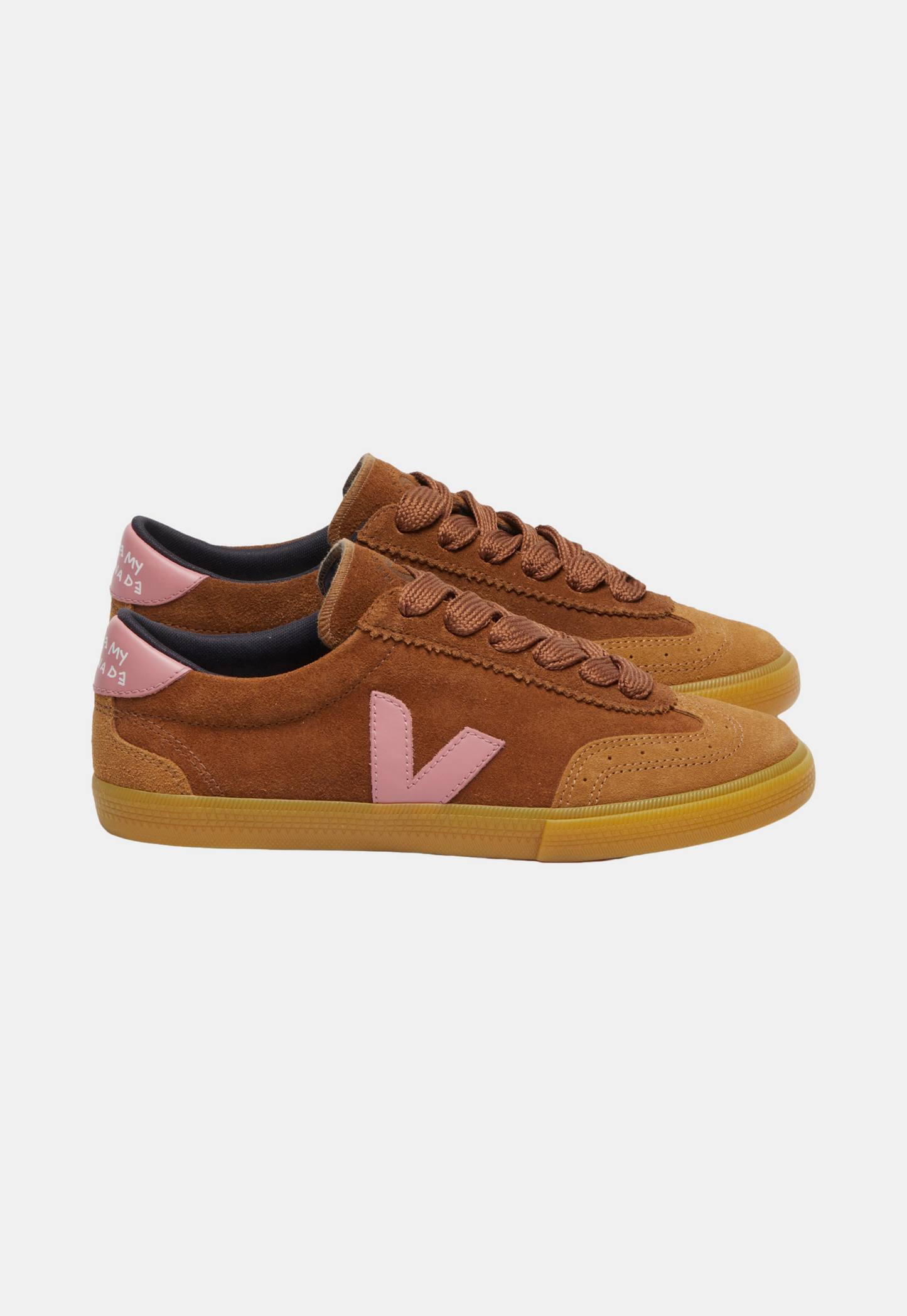 Saddle Brown סניקרס זמש לנשים Veja x Make My Lemonade VEJA