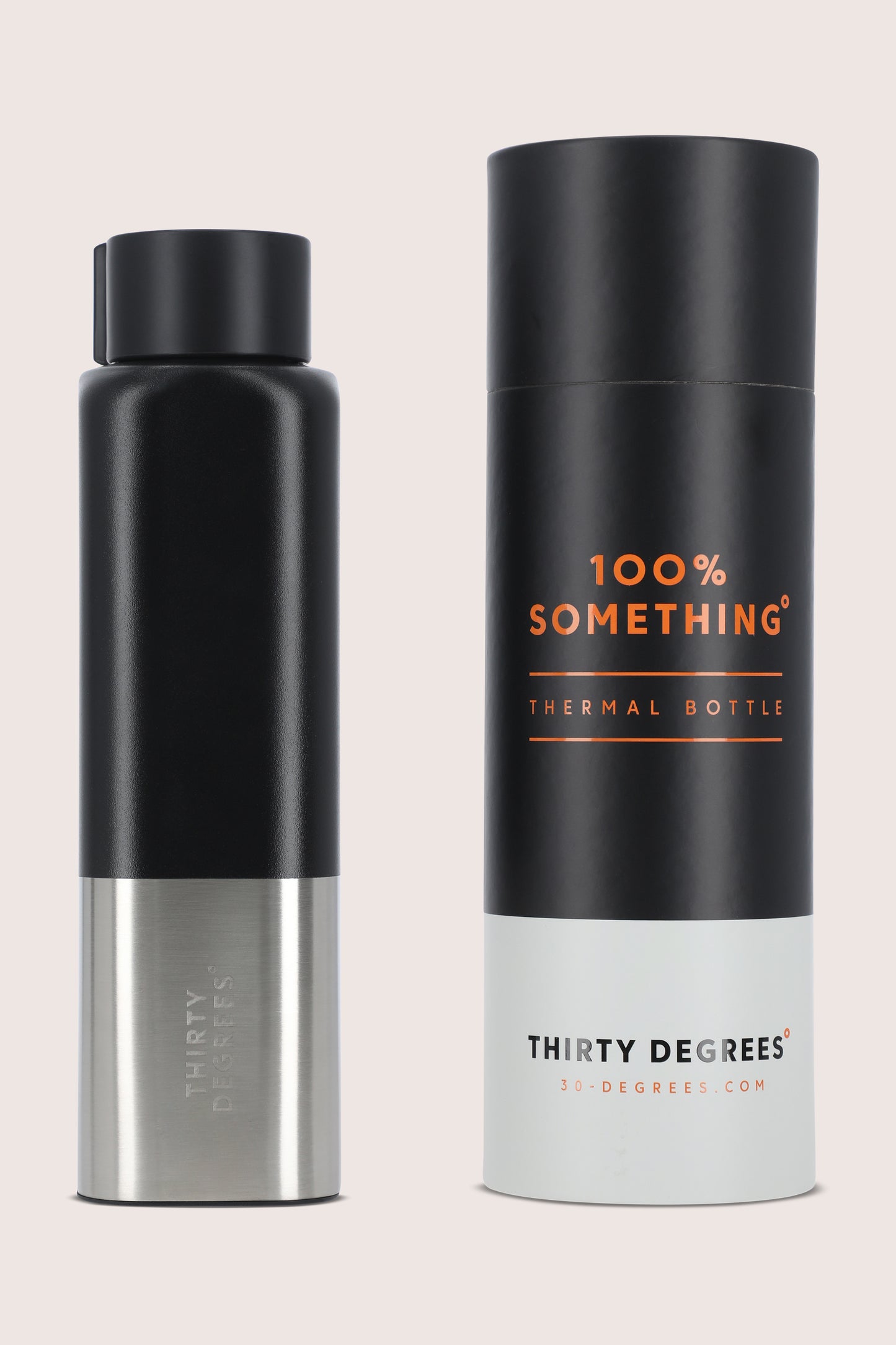 Light Gray בקבוק מים 500 מ"ל Square THIRTY DEGREES