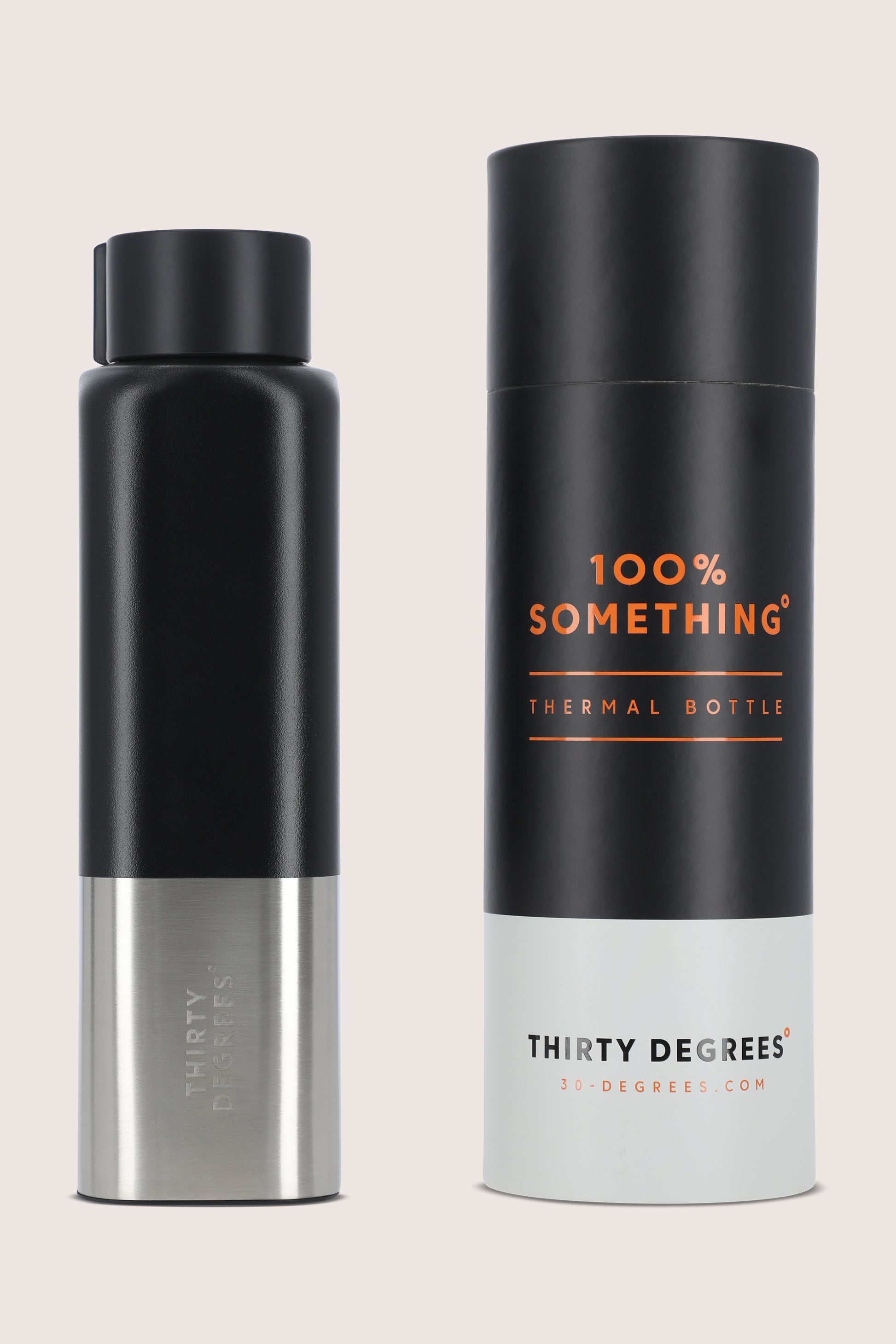 Light Gray בקבוק מים 500 מ"ל Square THIRTY DEGREES