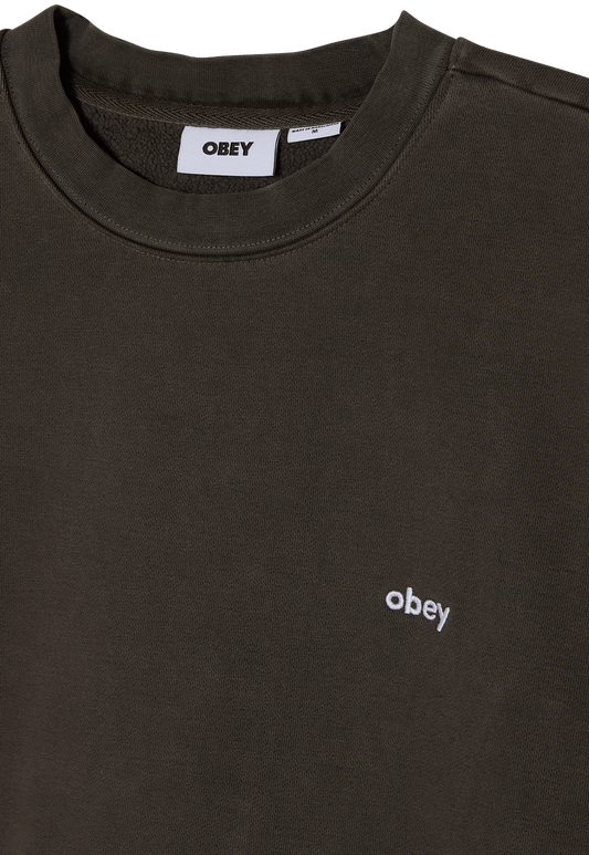 Dark Slate Gray סווטשירט גברים Lowercase Pigment Crew OBEY
