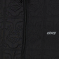 Black ג'קט לנשים / גברים Icon Quilted OBEY