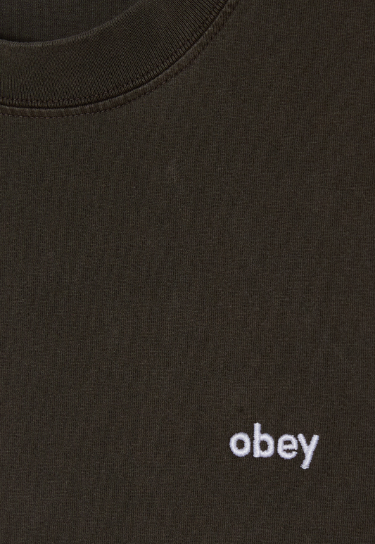 Dark Slate Gray טי שירט גברים Lowercase Pigment OBEY