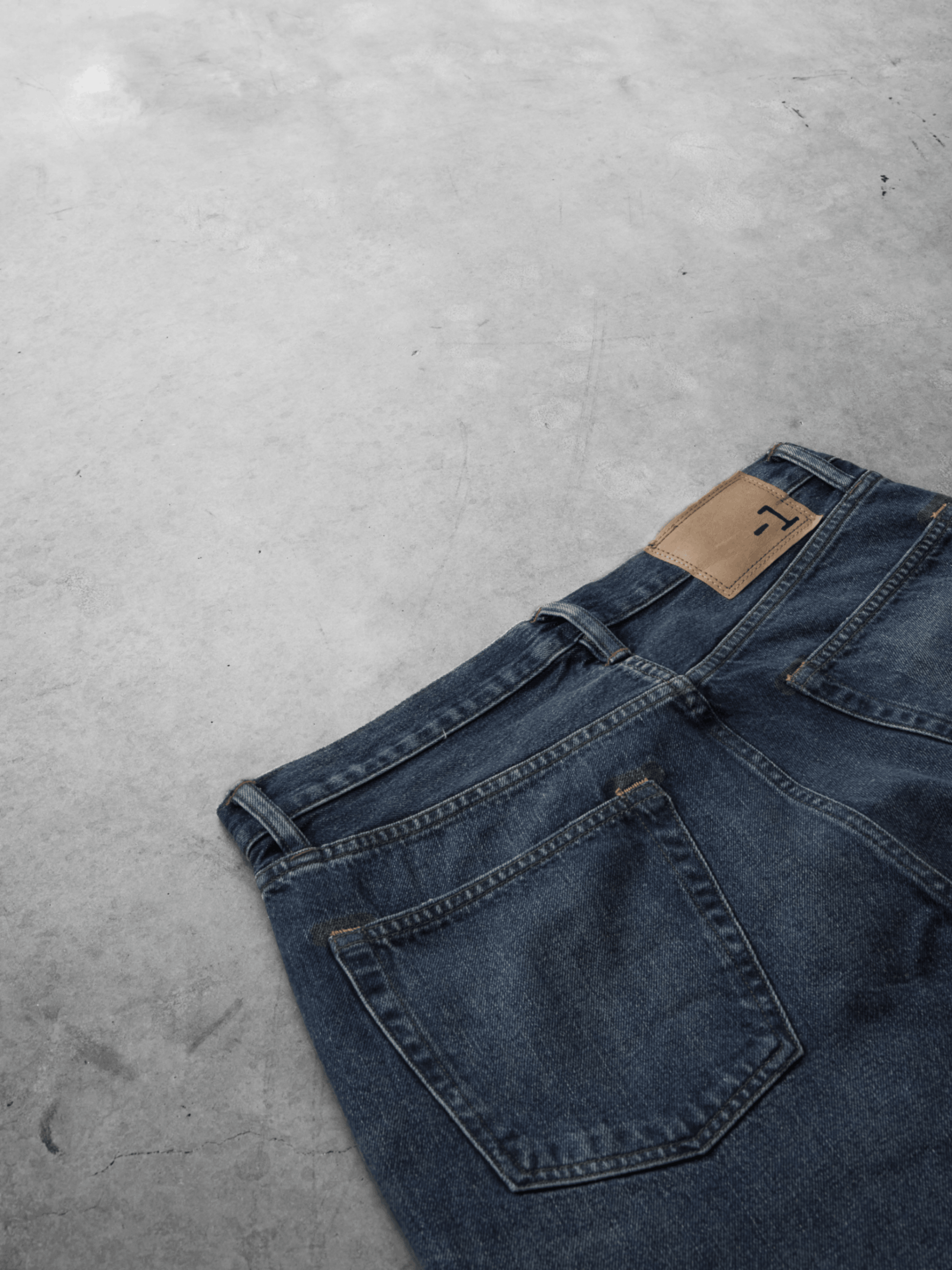 Dark Slate Gray ג׳ינס ארוך לגברים Nordic Worn – Straight Leg MINUS 1