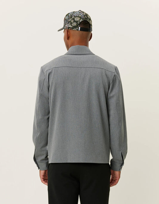 Dim Gray ג'קט לגברים Marseille Hybrid Jacket LES DEUX