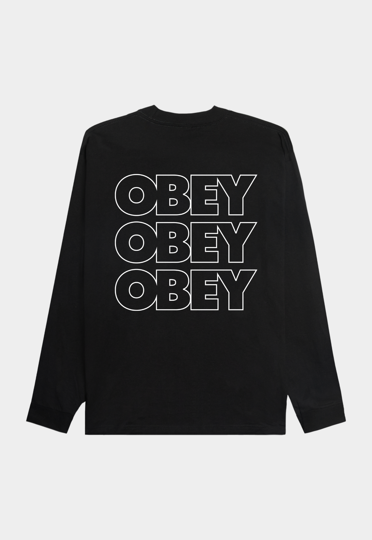 Black טי שירט ארוכה גברים Treble Classic OBEY