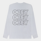 Light Gray טי שירט ארוכה גברים Treble Classic OBEY