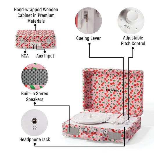 White Smoke פטיפון Cruiser Plus CROSLEY