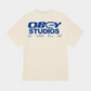 Antique White טי שירט קצרה גברים Design Studios OBEY