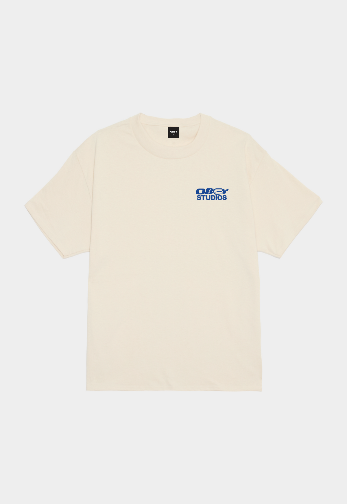 Antique White טי שירט קצרה גברים Design Studios OBEY
