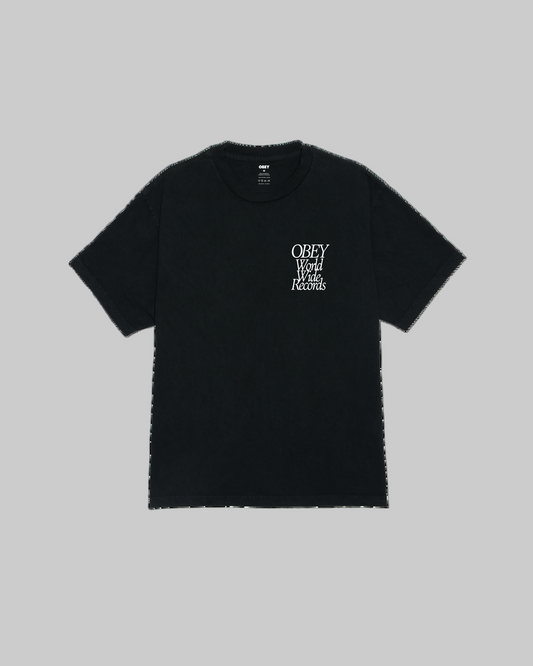 Light Gray טי שירט קצרה לגברים Worldwide OBEY