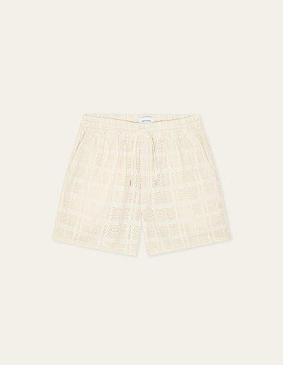 Antique White מכנסיים קצרים לגברים Charlie LES DEUX