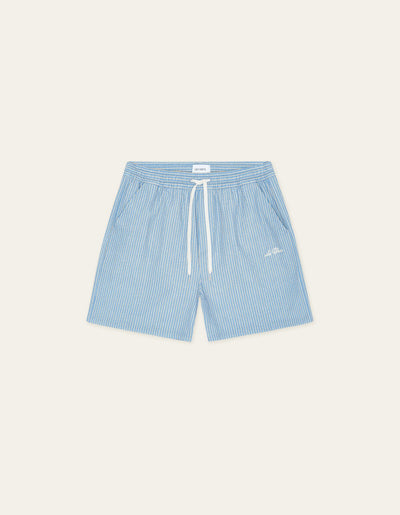 Light Steel Blue בגד ים פסים לגברים Stan LES DEUX