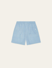 Light Steel Blue בגד ים פסים לגברים Stan LES DEUX