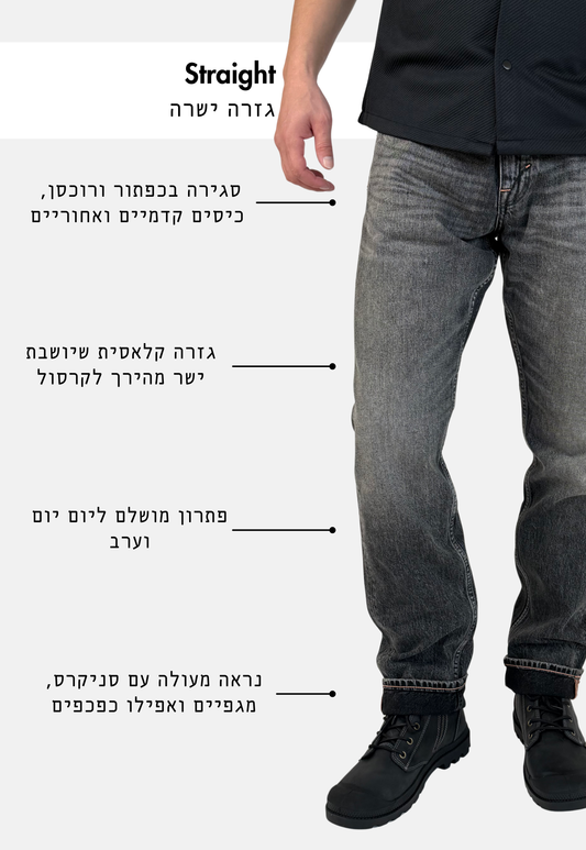 ג׳ינס ארוך לגברים S90 – Relaxed Fit