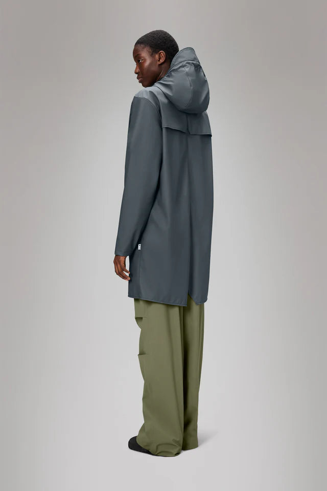 Gray מעיל גשם ארוך לגברים / נשים RAINS