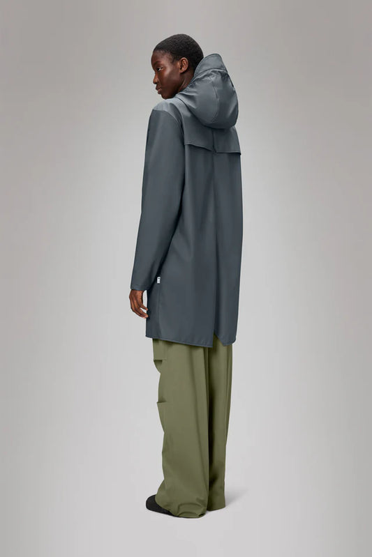 Gray מעיל גשם ארוך לגברים / נשים RAINS
