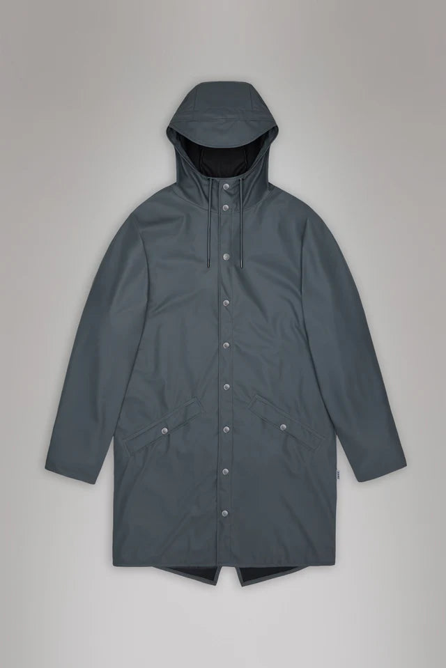 Dark Slate Gray מעיל גשם ארוך לגברים / נשים RAINS