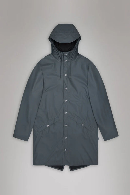 Dark Slate Gray מעיל גשם ארוך לגברים / נשים RAINS