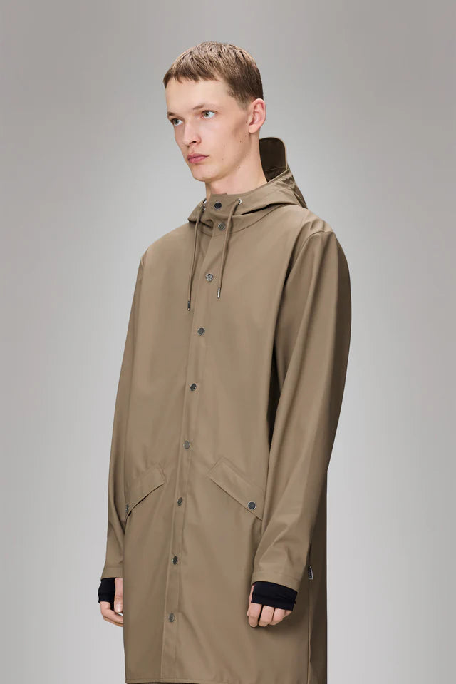 Dark Gray מעיל גשם ארוך לגברים / נשים RAINS