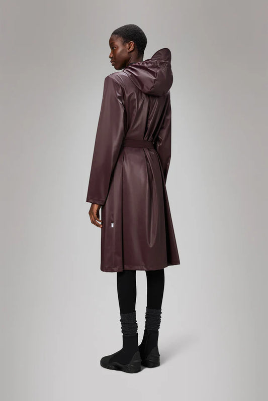 Gray A-line מעיל גשם ארוך לנשים RAINS