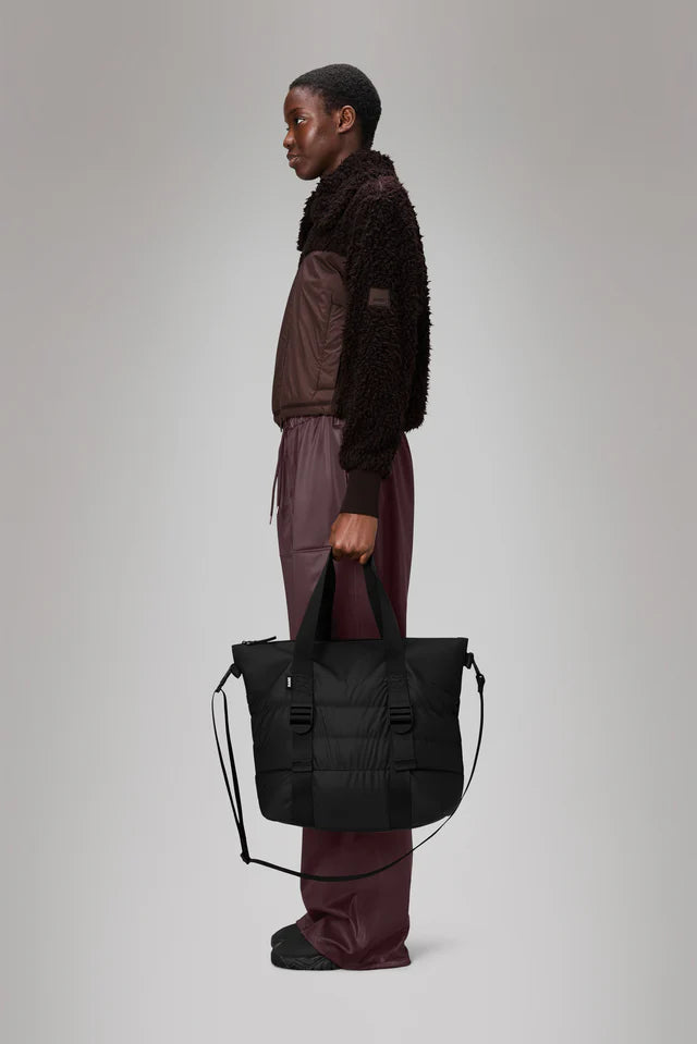 Gray תיק צד Puffer Mix Tote Mini RAINS