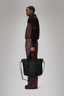 Gray תיק צד Puffer Mix Tote Mini RAINS