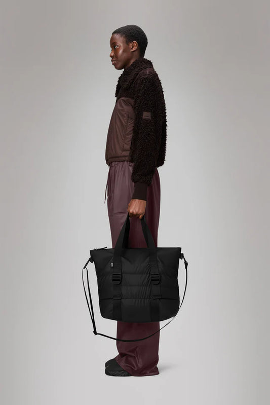 Gray תיק צד Puffer Mix Tote Mini RAINS