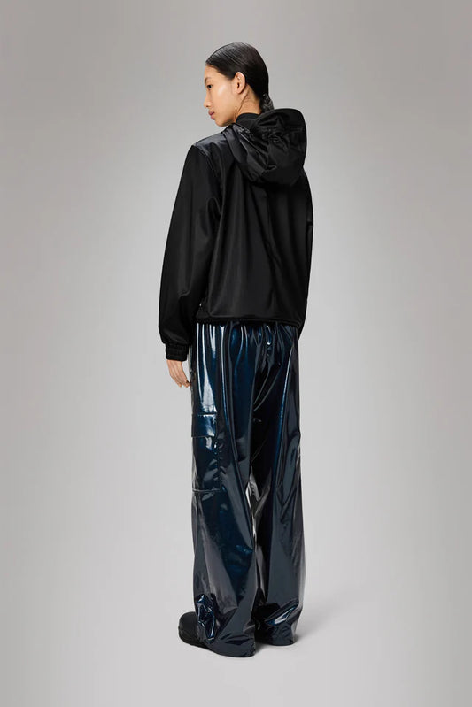 Gray מעיל גשם עם כובע לנשים RAINS