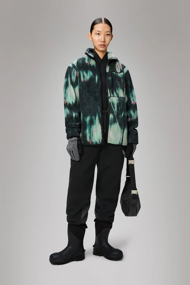 Gray ג'קט פליז לגברים / נשים Yermo RAINS