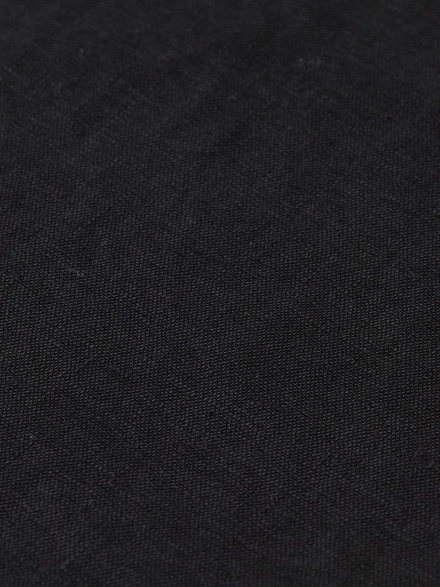 Black חולצה מכופתרת קצרה לגברים Core Linen SCOTCH & SODA