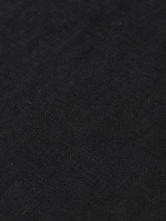 Black חולצה מכופתרת קצרה לגברים Core Linen SCOTCH & SODA