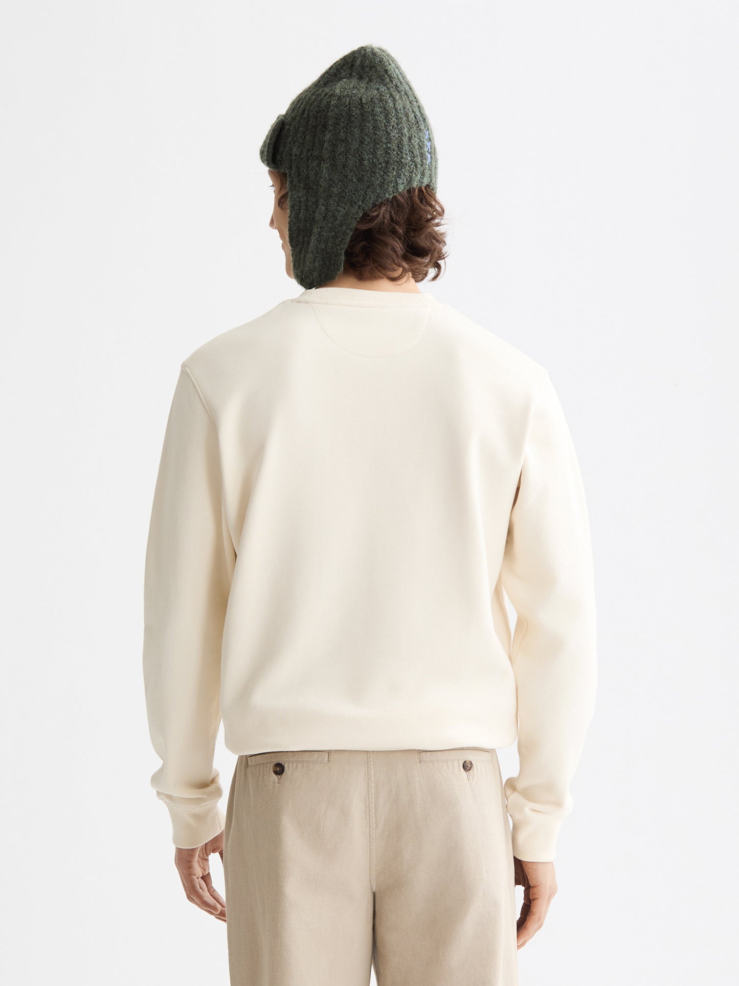 Beige סווטשירט לגברים Seasonal Core SCOTCH & SODA