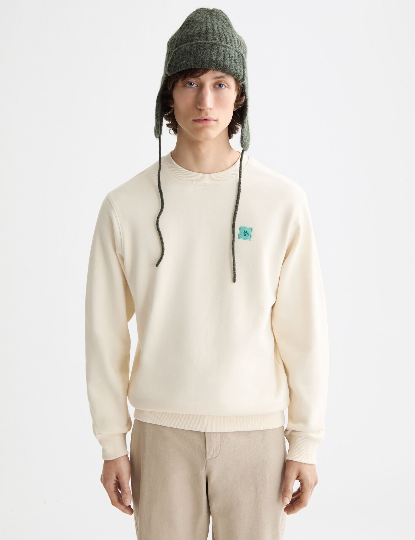 Antique White סווטשירט לגברים Seasonal Core SCOTCH & SODA