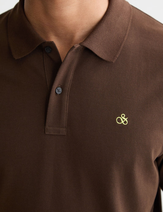 Dark Slate Gray חולצת פולו קצרה לגברים Polo SCOTCH & SODA