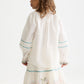 White Smoke חולצה ארוכה לילדות Embroidered Cuff SCOTCH & SODA
