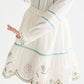 White Smoke חצאית מיני לילדות Embroidered Hem Cotton Skirt SCOTCH & SODA