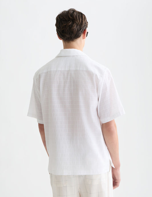 Lavender חולצה מכופתרת קצרה לגברים Essential SCOTCH & SODA