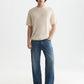 White Smoke טי שירט קצרה לגברים Knitted SCOTCH & SODA