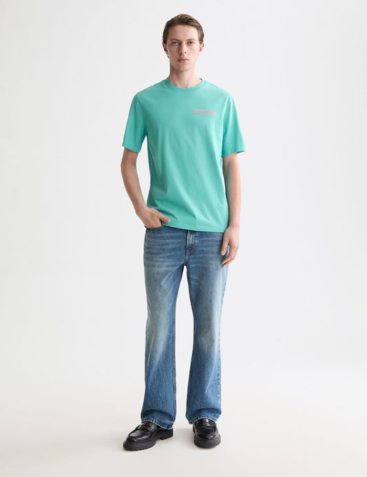 Lavender טי שירט קצרה לגברים Front and back Artwork SCOTCH & SODA