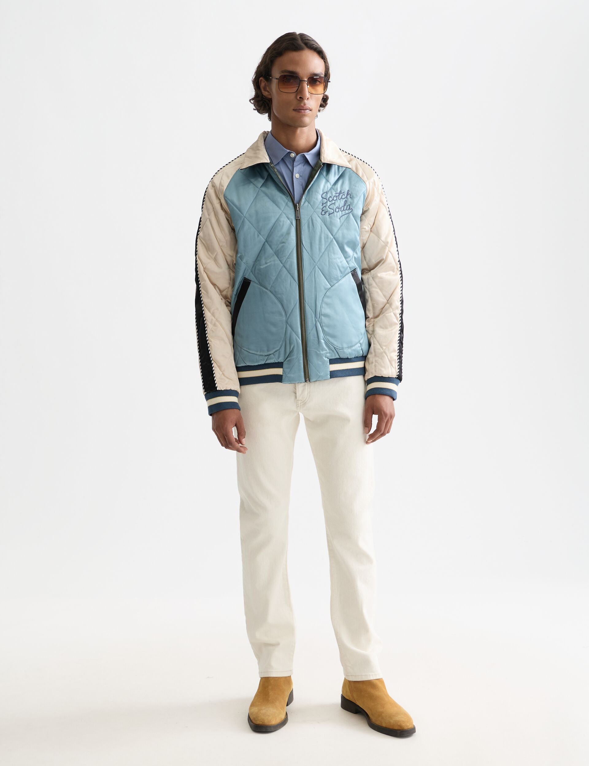 White Smoke ג'קט לגברים Souvenir Anniversary - מהדורת 40 שנה SCOTCH & SODA