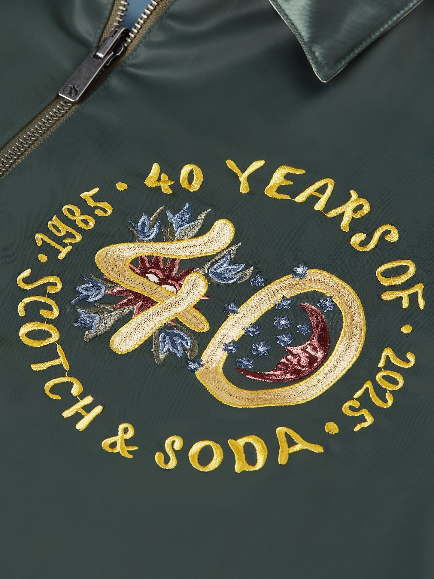 Dark Slate Gray ג'קט לגברים Souvenir Anniversary - מהדורת 40 שנה SCOTCH & SODA