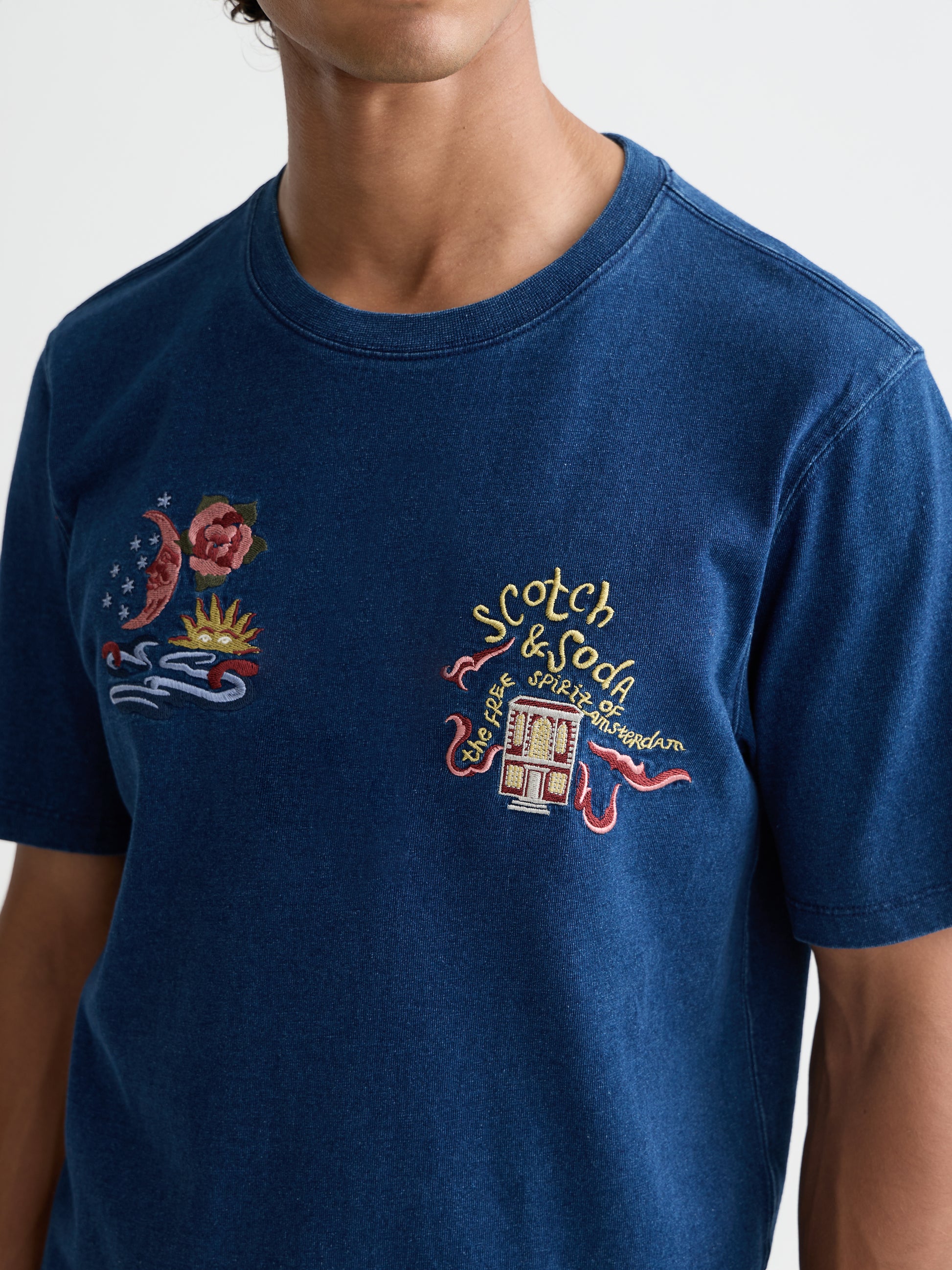 Midnight Blue טי שירט קצרה לגברים heroes anniversary - מהדורת 40 שנה SCOTCH & SODA